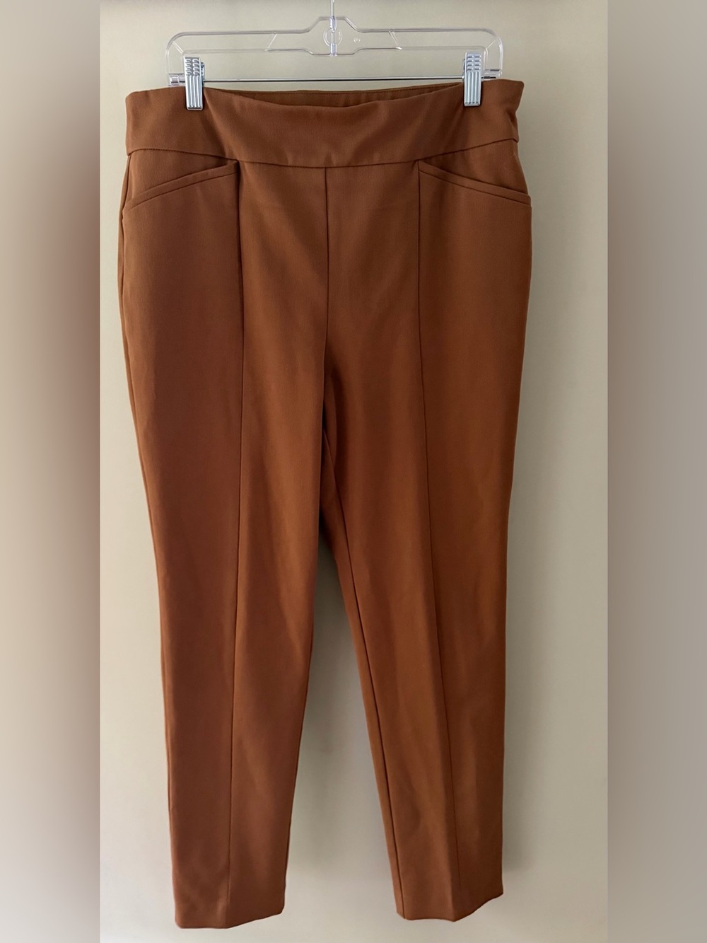 Women’s Chico’s So Slimming Rust Brown Ponte Pants 2.5 Tall